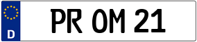 Truck License Plate